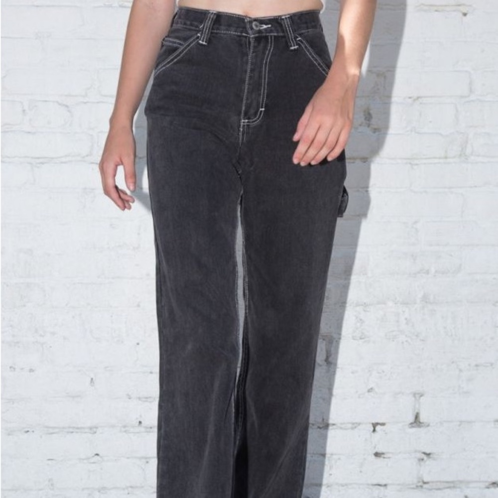 John galt Brandy Melville Blsck Cristina Jeans white stitching size S